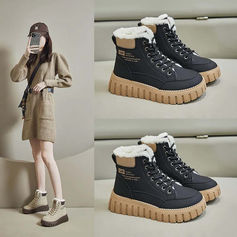 2024 Free Shipping New Designer Men Womens Snow Kids Winter Shoes Warm Fur Furry Boots Sneakers