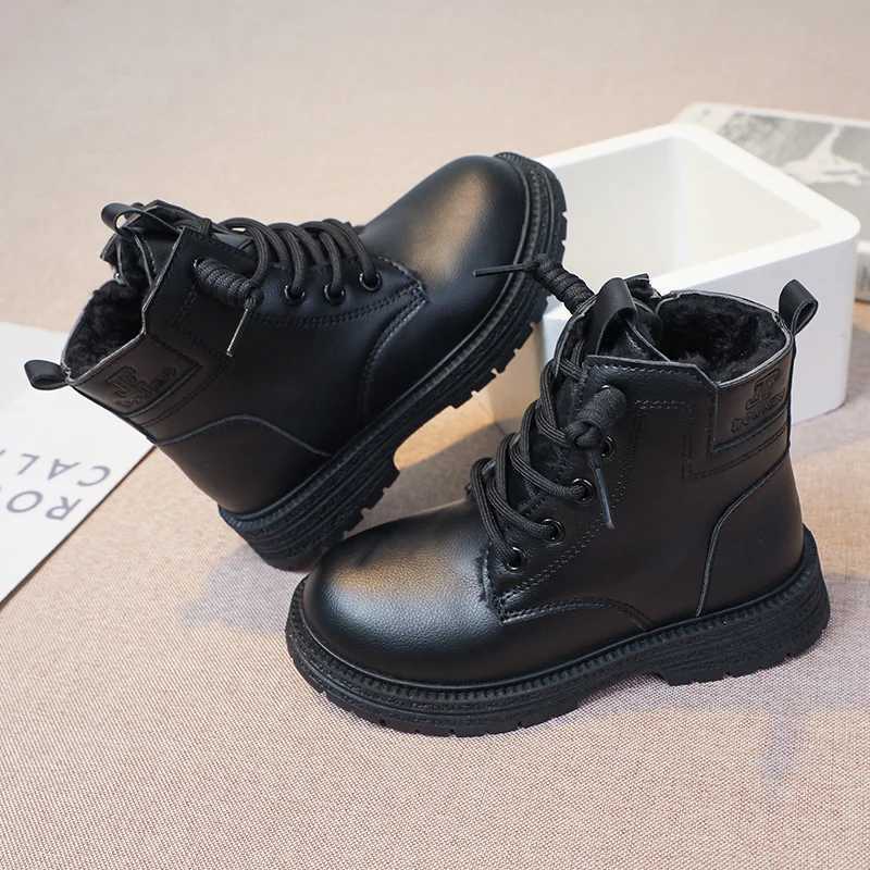 Boots Womens leather boots with waterproof and anti slip zipper winter outdoor low cut flat Hl womens cotton boots size 26-37 Sandas De Mujer H241018