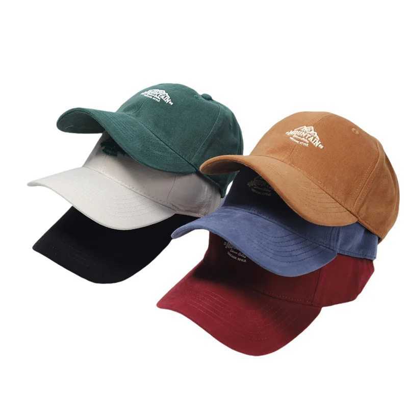 Unisex Mountain Embroidery Vintage Baseball Caps Men Women Adjustable Casual Cotton Snapback Hat Outdoor Streetwear Sports HatsX241018