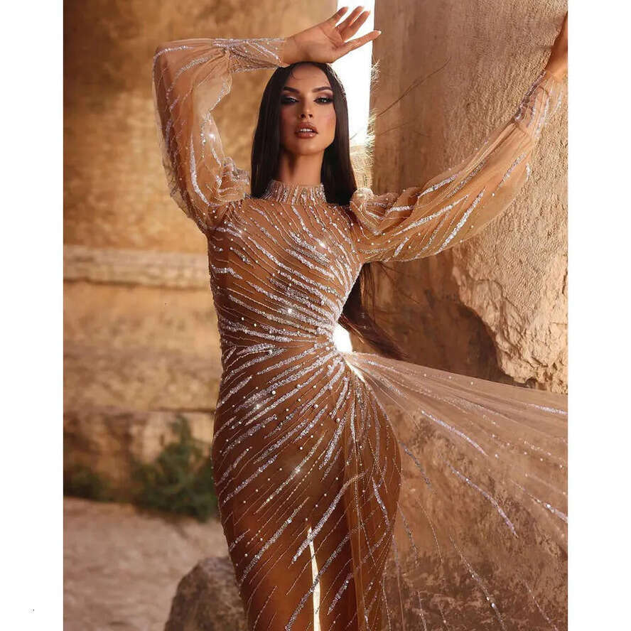 Sequins Dresses Wedding Pearls Mermaid E Vintage Sleeves Tulle Zipper Detachable Custom Made Plus Size Bridal Gown Vestidos De Novia
