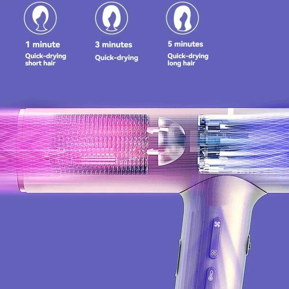 Mini professional negative ion 110000rpm hair dryer brushless motor hair dryer fast drying constant temperature salon hairdressing tools W241018