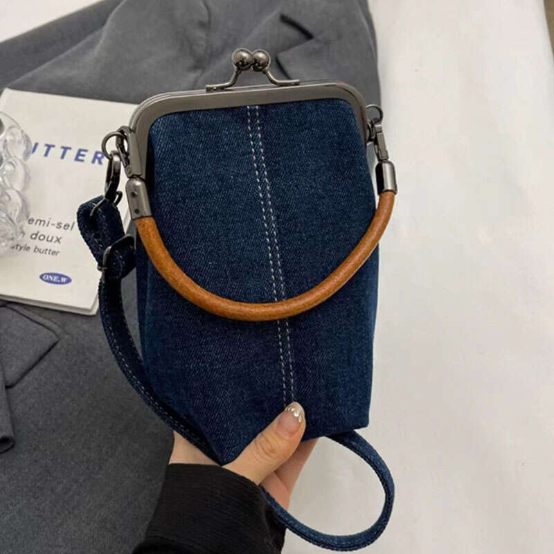 Phone Mobile Fashion Denim Crossbody Bags Sweet Commuter Female Tote Versatile Shoulder Portable Women Exquisite Mini Bag