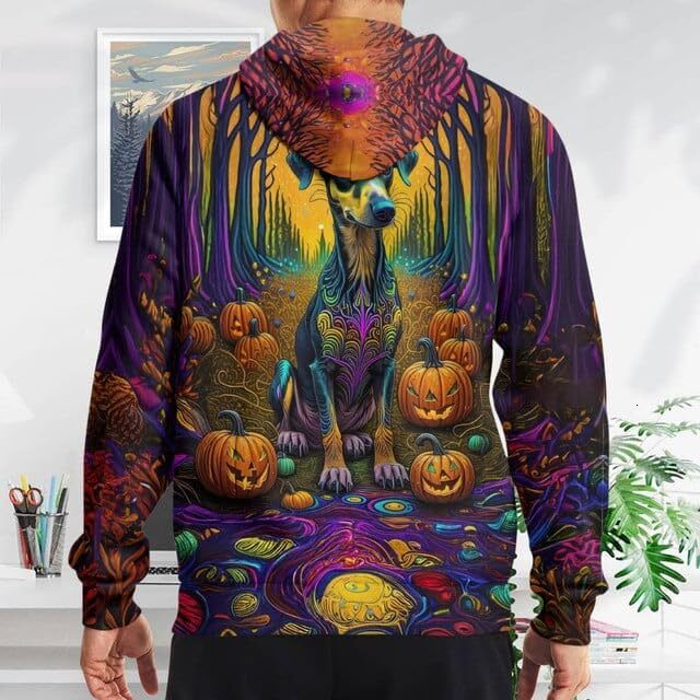 Hoodie for Mens Womens Dog Mom Hoodies For Women 3D Print Pumpkin Hooded Dog Halloween Sweatshirt Animal Hoodie Graphic Hoodies sweatshirt Pullover Sl