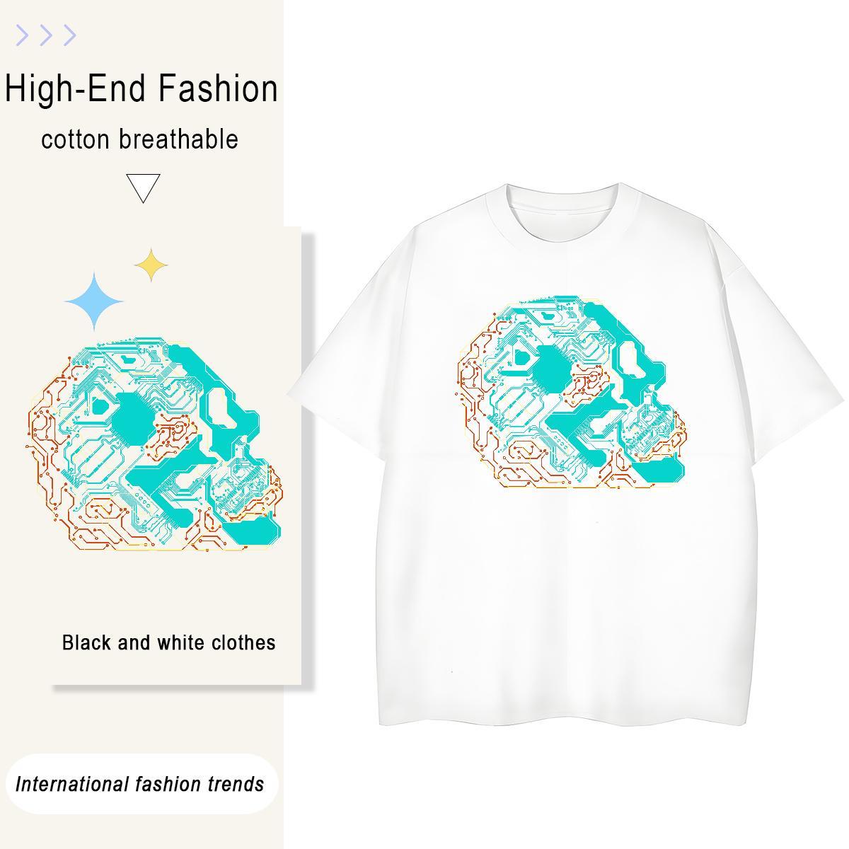 Designer Woman T Shirts 230g 100% Cotton Comfortable Daily Wear skull Unisex Tshirts Soft Customized Tops Tees