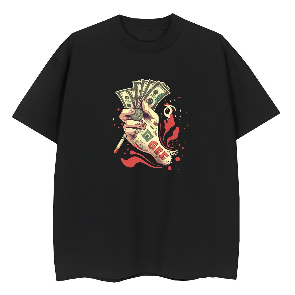2024 T-Shirts 230g Pure Cotton Crew Neck Breathable Casual skull Unisex Tshirts Designer Nice Cartoon Anime Polos