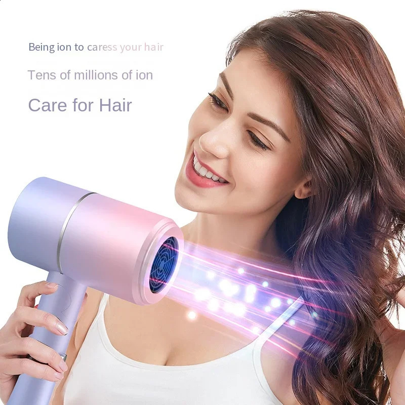 MIni Folding Hairdryer with Carrying Bag Air Anion Hair Care for Home Travel Hair Dryer Dormitory Blow Drier 220V 241017