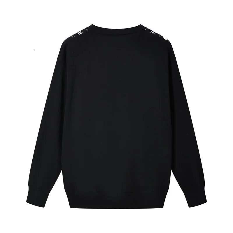 Mens knitted cardigan spring sweater jacket for casual wear versatile fashion Vneck striped 241018