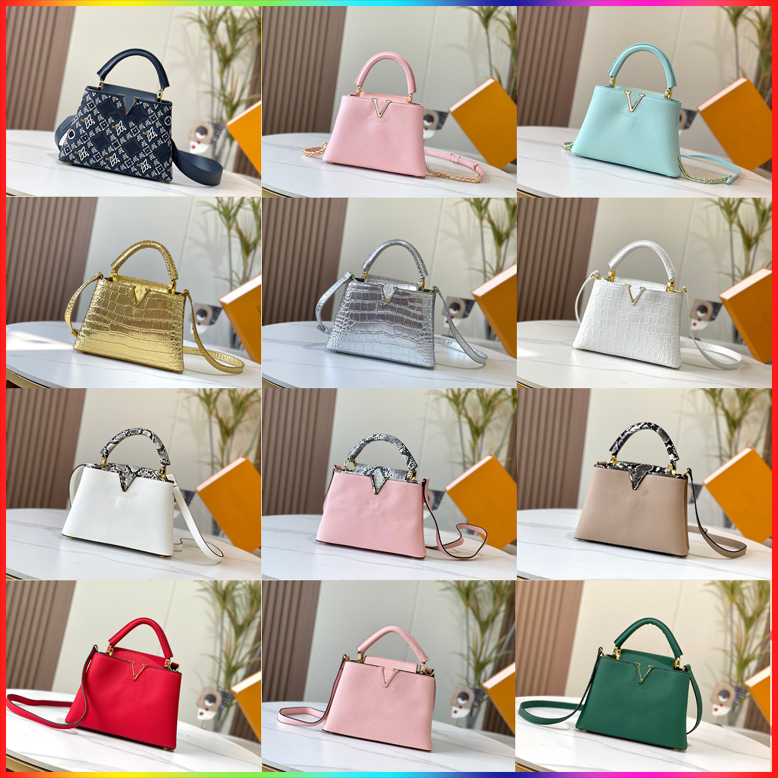 Top Designer Bag Hot Women handbag Luxury Shoulder Bag High Quality Leather Capucines Bags Cross body Bag Embossed Fashion Desig handbag Classic Luxurys Women bags