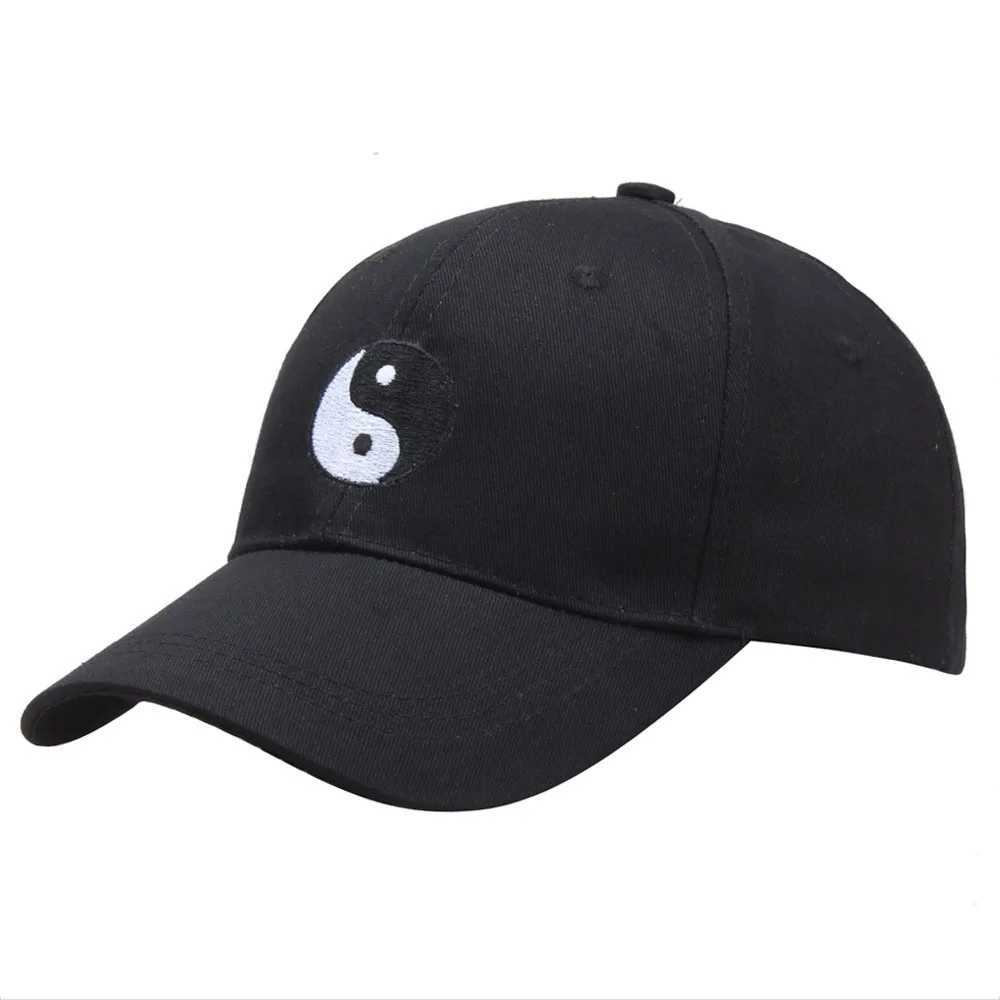 High Quality Dad Hat 100% Cotton Swimming Yin and Yang Gossip Embroidered Hat Snapback Baseball Cap For Men Women Trucker CapsX241018