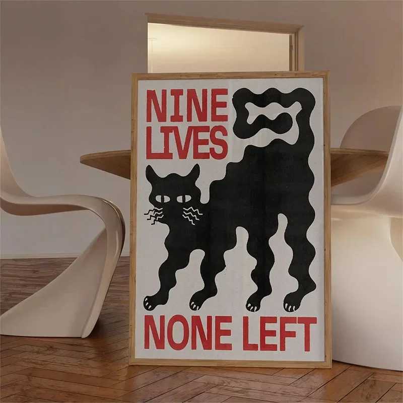 Japanese Vintage Abstract Open Your Mind Print Posters Blue Waves Wall Art Canvas Painting for Living Room Bedroom Home DecorXJ241016