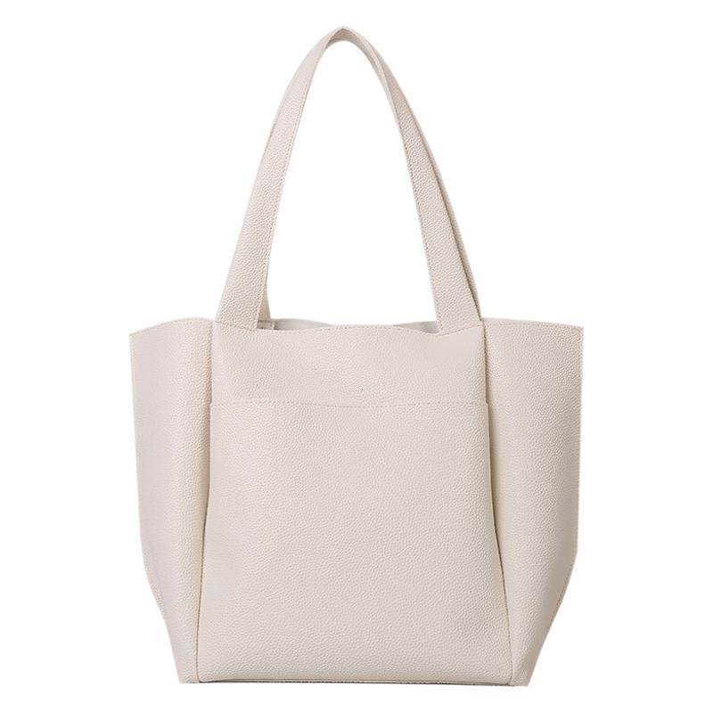 Leisure large capacity shoulder 2024 new trendy Korean version simple hand-held women's tote bag for women #29 c1f5b