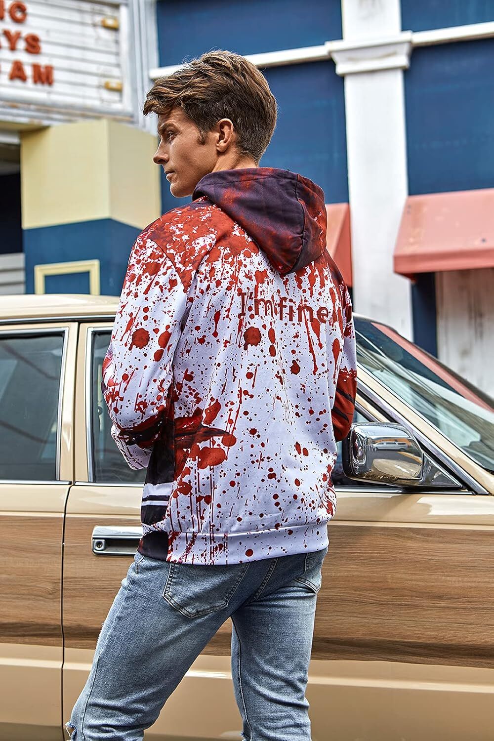 Hoodie for Mens Hoodies for Men3D Graphic Fleece Sweatshirts Pullover Novelty Cool Funny Hoody Hooded With Pockets Graphic Hoodies sweatshirt