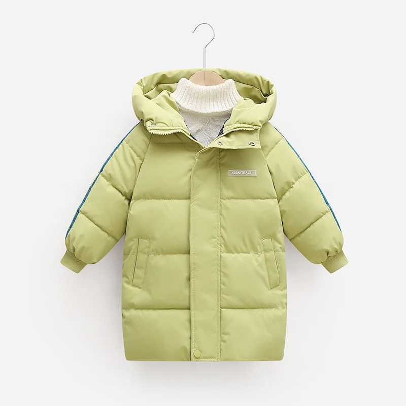 New thick coat winter boy girl apron warm coat childrens clothing hooded cotton clothing snow jacket M241018