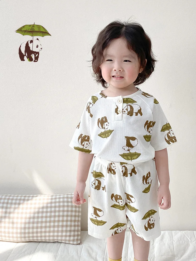 MILANCEL Kids Pyjama Set Animal Style Boys Sleeper Wear Cute Indoor Clothing Set 241017