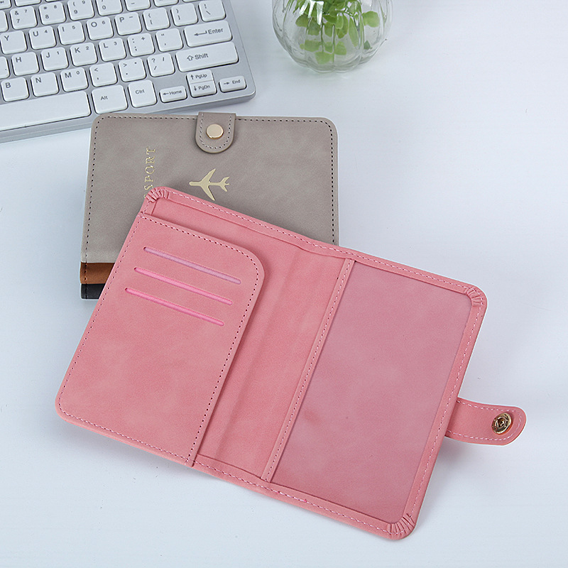 Passport Holder Cover Classic Travel Wallet Card Holder Pu Leather Wallets for Business Style