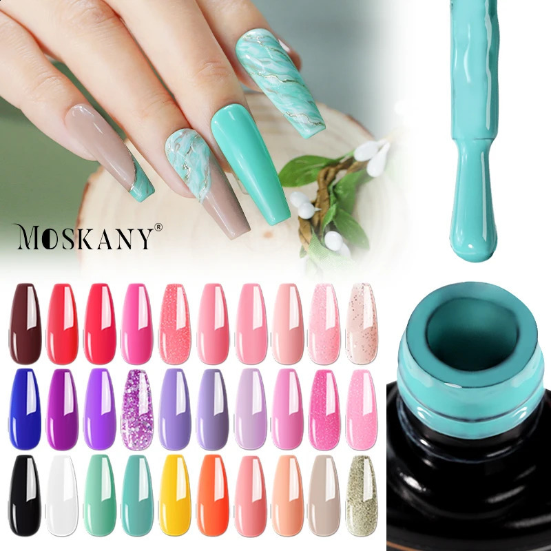 Manicure Set Nail Polish Set For Semi Permanent Polish Nail Art With MIni LED Lamp And Magic Mirror Powder Tools Kit 241017