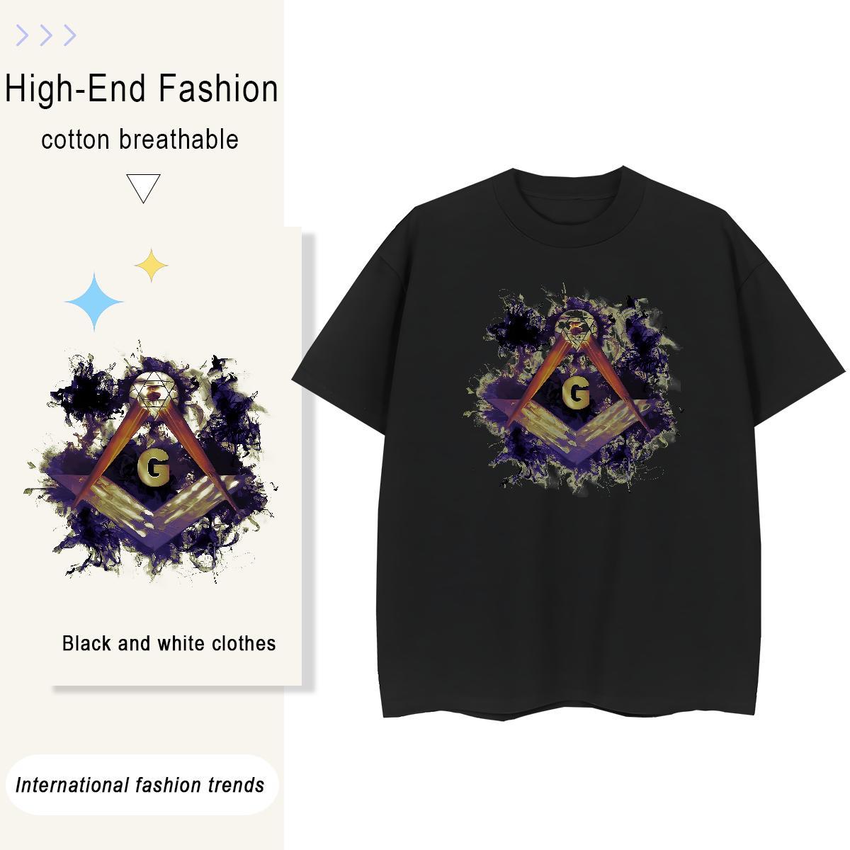 Fashion New T Shirts Women 230g Cotton Comfortable Beach eye of the devil Womens Tshirts Unisex Oversized L-4XL Clothings