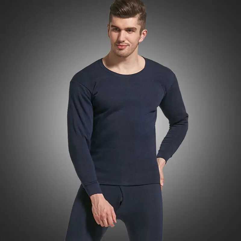 Men's Thermal Underwear Insulated clothing warm winter base material mens long style flexible lining thermal underwear Y241018E1IH