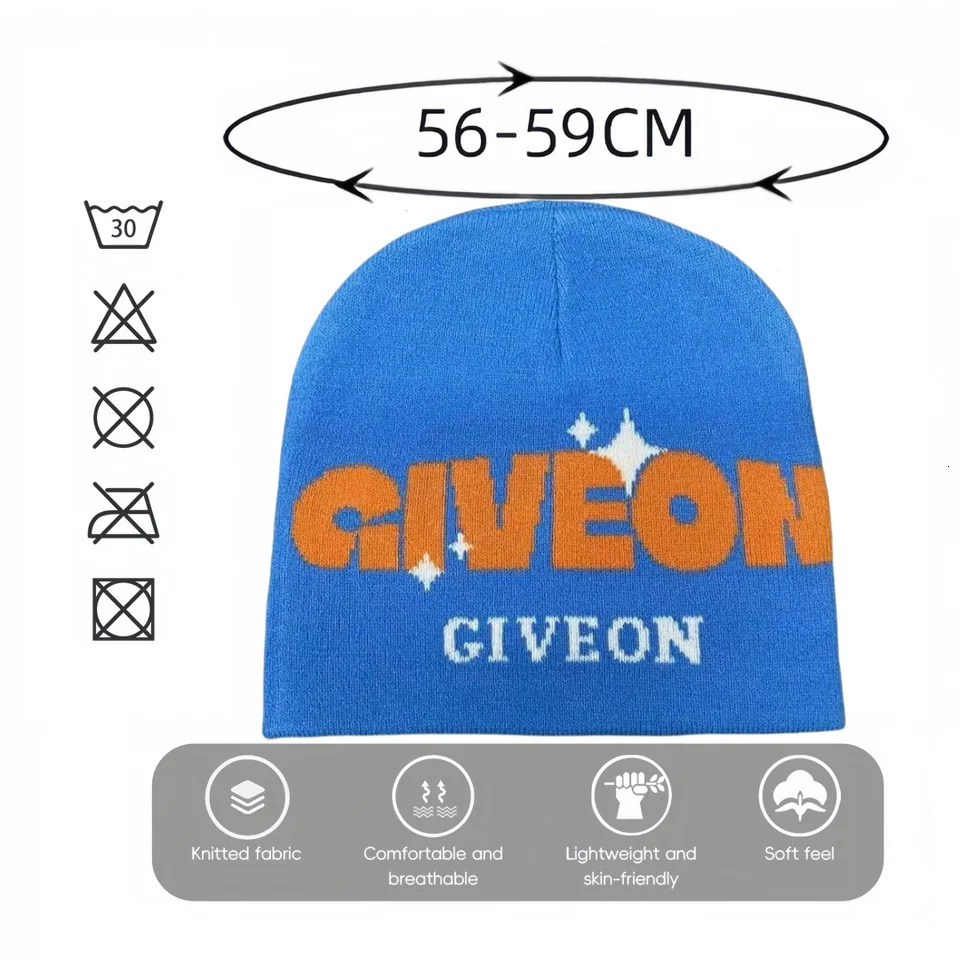 Alphabet knit cap fall and winter outdoor travel windproof ear protection multifunctional pullover cold cap men and women du 241007