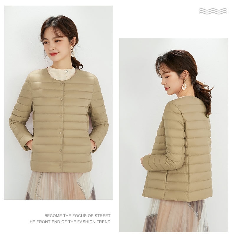 Top Grade 90% White Duck Down Women Ultra Lightweight Packable E Jackets 2023 New Autumn Winter Keep Warm Puffer Coats