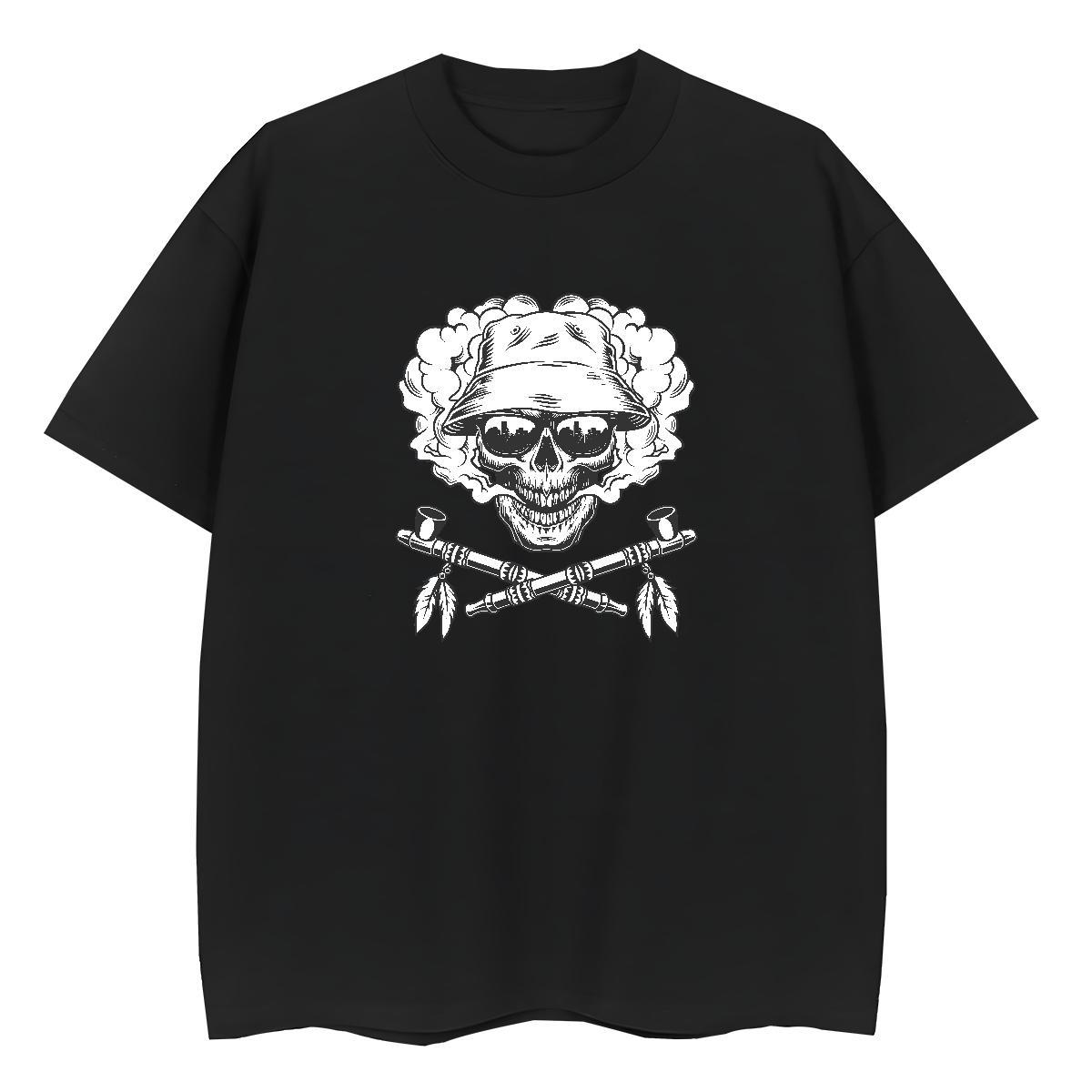 Factory Direct T-Shirts for Women 230g Pure Cotton Crew Neck Casual Daily Wear skull Lady T shirt Designer Nice DIY Logo Tees