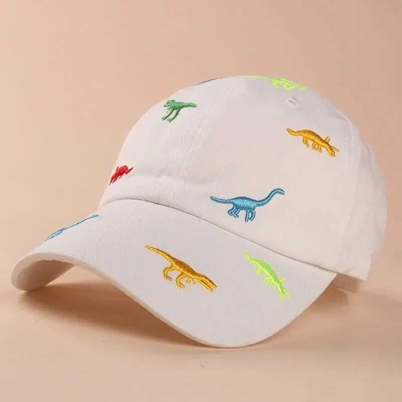 Summer Kids Baseball Cap Outdoor Adjustable Infant Boy Girls Sun Hats Dinosaur Embroidery Baby Cap LX241018