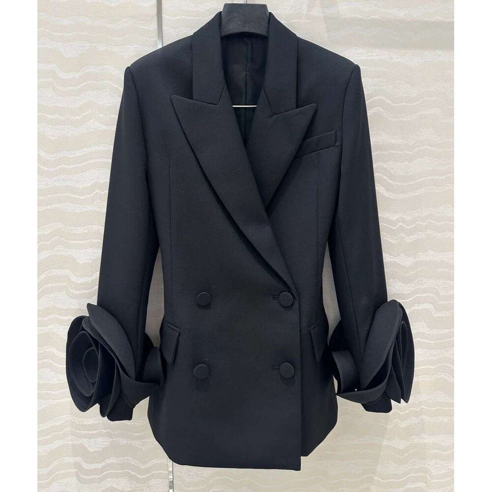 2024 Autumn Wool New Arrival Ral Fashion Casual Designer Blazer Jacket For Women