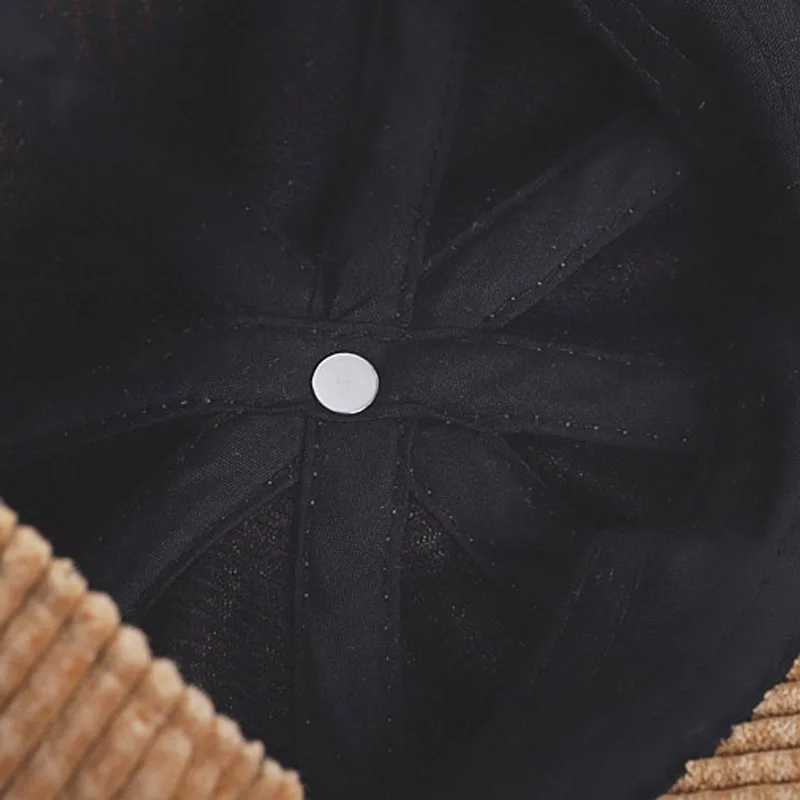 Autumn Winter Childrens Hat Corduroy Boy Beret Vintage Newsboy Hats Baby Cap Solid Color Toddler Kids Accessories 1-7 Years Old LX241018