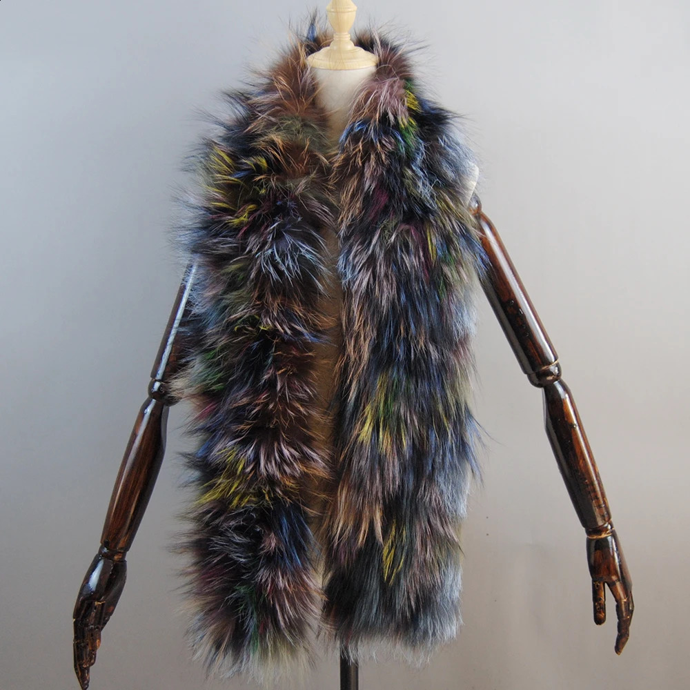 High quality womens real fox fur scarf long warm and soft knitted real fox fur shawl bag natural fox fur Pashmina scarf 241017