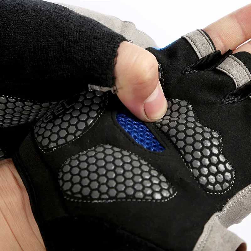 Anti slip shock-absorbing breathable half finger gloves breathable bicycle gloves fitness and fitness glovesW241018