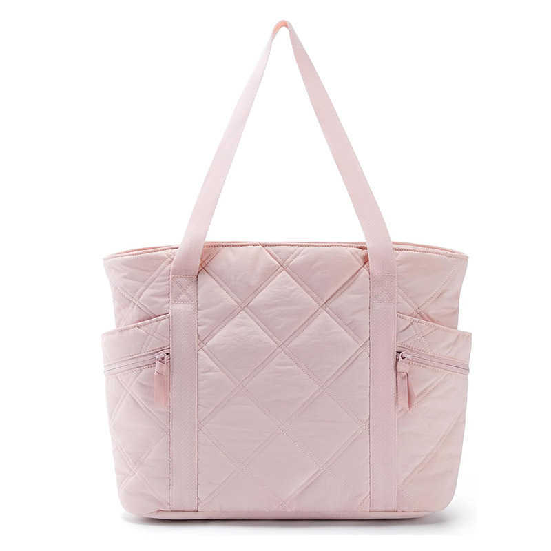 Women's Handbag with Cotton Plaid Pattern, Quilted and Filled Bag, Women's Gift Handbag, Travel Work 241015