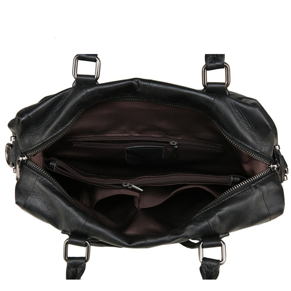 Woman Bags 2022 Genuine Leather Women Handbag Casual Handbags Top Quality Double Zipper Pocket Boston Shoulder Crossbody Bag