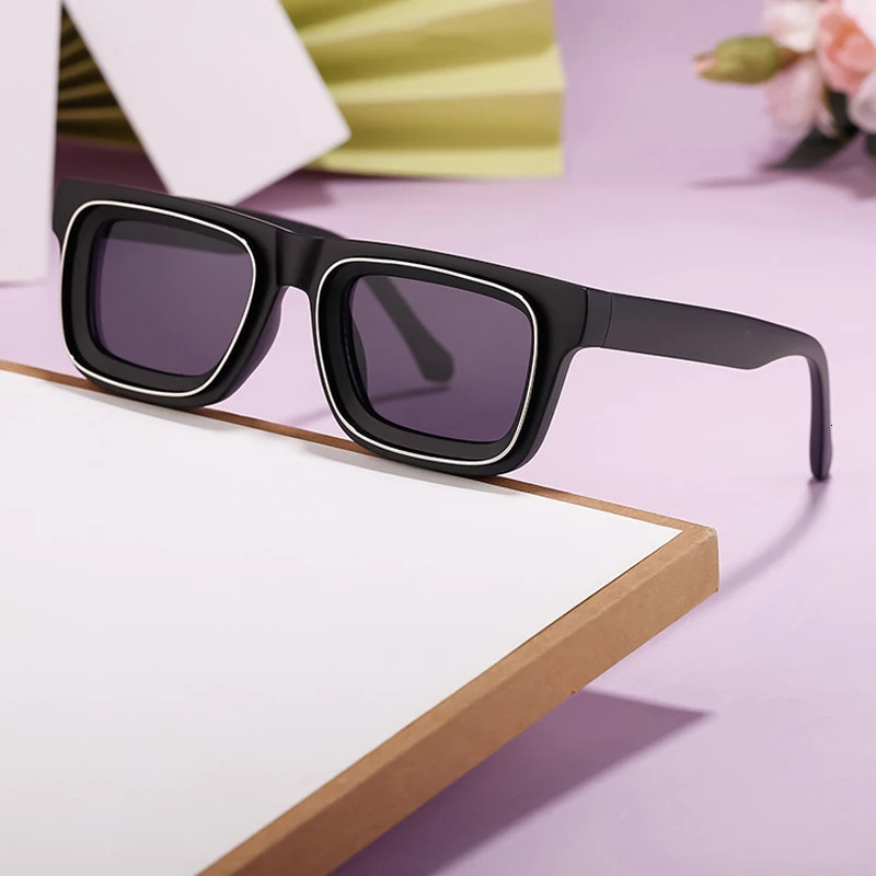 10 Piece Set Sunglasses Wholesale Women Fashionable Big Frame Rectangle Eyewear Trendy Outdoor Unisex UV400 Shades Sun Glasses 241007