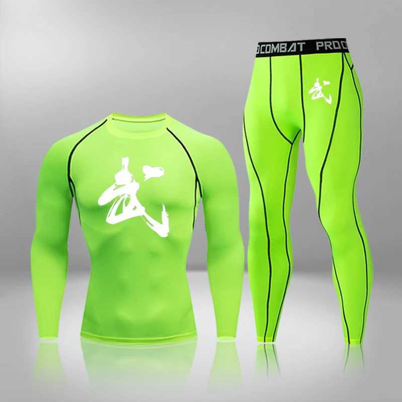 Men's Thermal Underwear Winter Thermal Underwear Men Warm First Layer Man Undrewear Set Compression Quick Drying Second Skin Long Johns Quick Dry