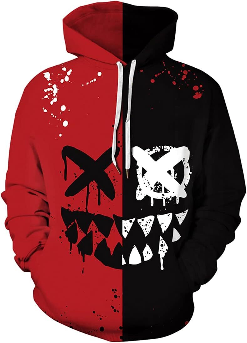 Hoodie for Mens Womens Mens Novelty Hoodie Realistic 3D Print Sweatshirt Unisex Top Casual Pullover Graphic Hoodies sweatshirt Fashionable and Warm