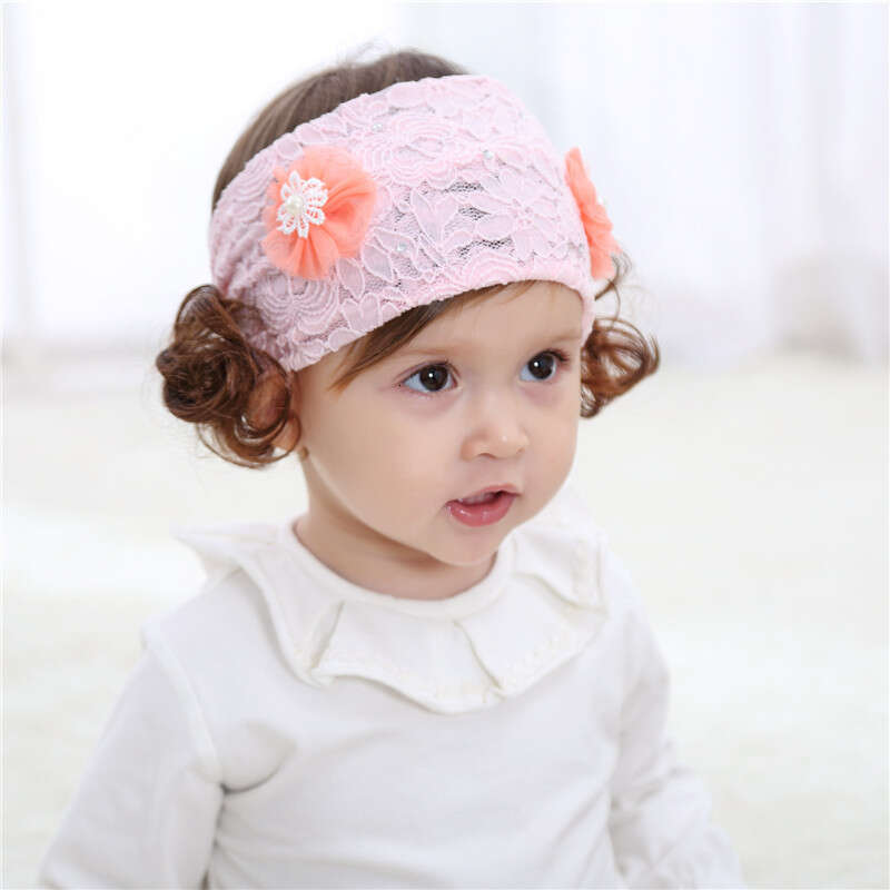 Lace Wig, Widened Baby Headband, Hot Diamond Hair Accessory, Cute Children's Headband Accessory