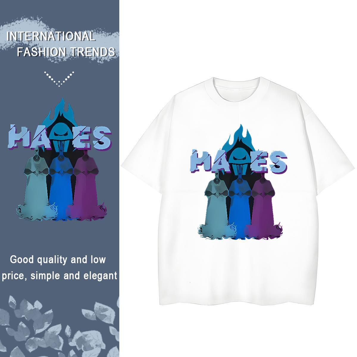 2024 T-Shirts 230g 100% Cotton O Neck Short Sleeves Sports Casual skull Women Tees Nice Plus Size Custom Tshirts