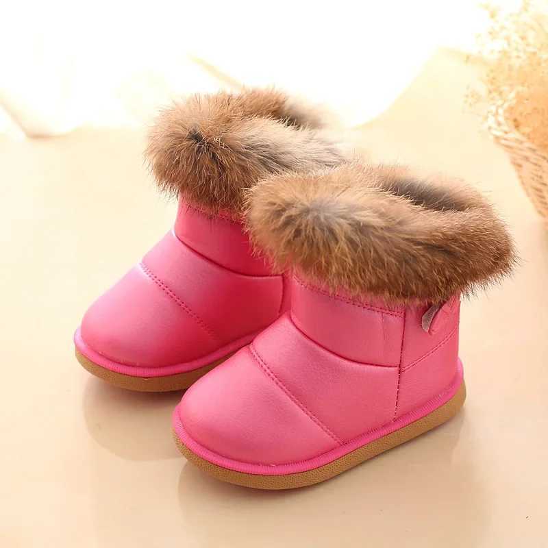 Boots Childrens snow boots soft soled thick snow cotton boots winter shoes girls ankle boots childrens shoes Zapatos Ni a Botas H241018