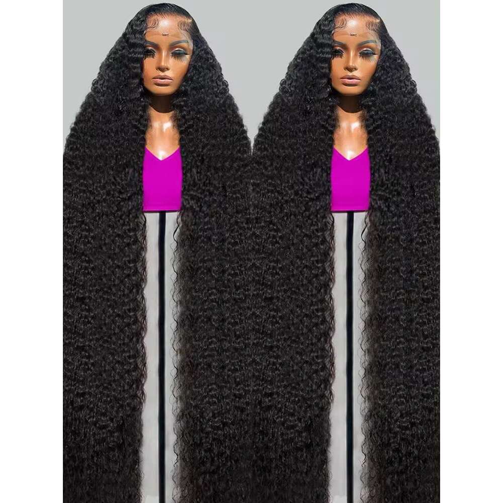 Rosabeauty 250% 13x4 13x6 Water Curly Front Human Hair Wigs Brazilian Remy Loose Deep Wave Lace Frontal Wig For Women