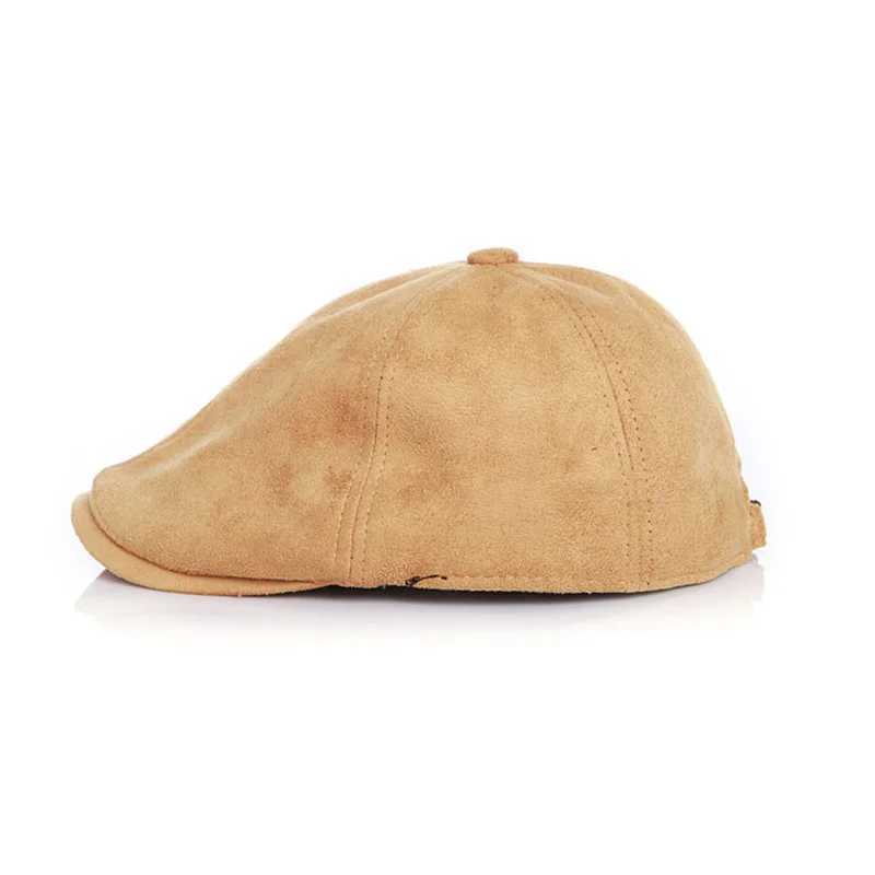 Classic Suede Baby Boys Hat Soild Color Adjustable Baby Cap for Girl Fall Winter Kids Beret Infant Accessories Photographic Prop LX241018
