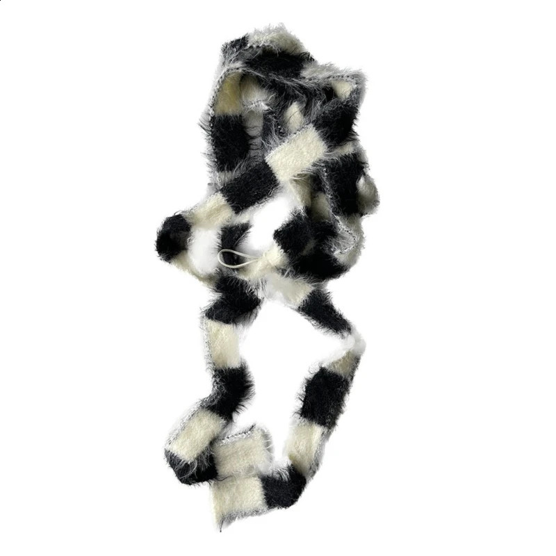 Soft knitted striped scarf ultra-thin scarf womens camping shopping scarf womens long decorative scarf 241017