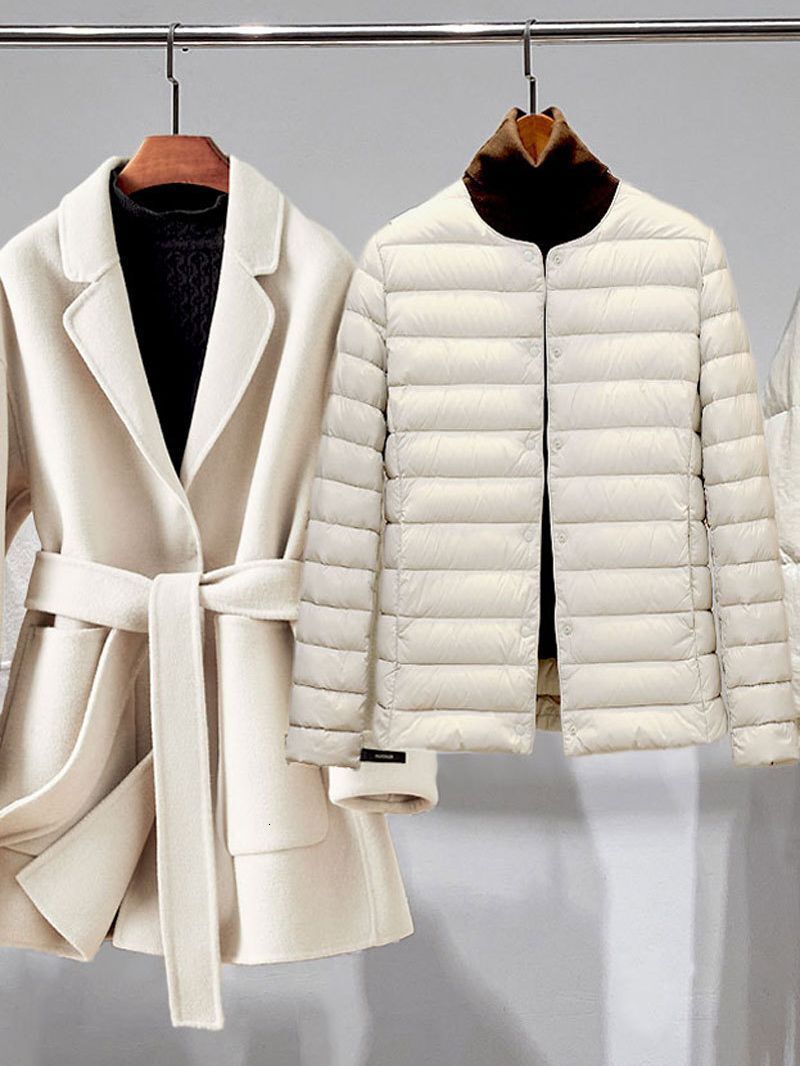 Top Grade 90% White Duck Down Women Ultra Lightweight Packable E Jackets 2023 New Autumn Winter Keep Warm Puffer Coats