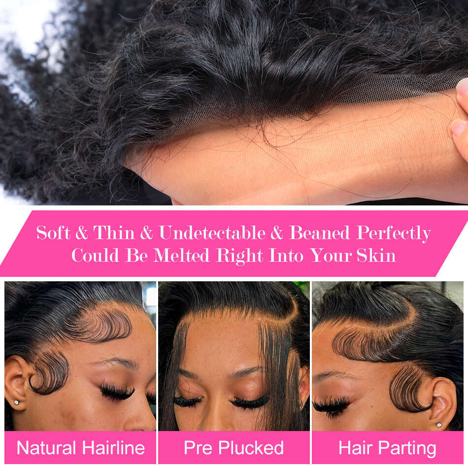 Rosabeauty 250% 13x4 13x6 Water Curly Front Human Hair Wigs Brazilian Remy Loose Deep Wave Lace Frontal Wig For Women