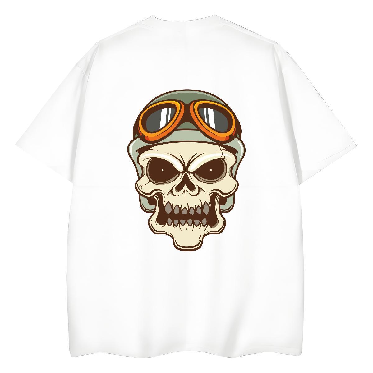 2024 T-Shirts 100% Cotton 230g Breathable Soft Casual Daily Wear skull Woman Tshirt 5A Skull Tees Shirts