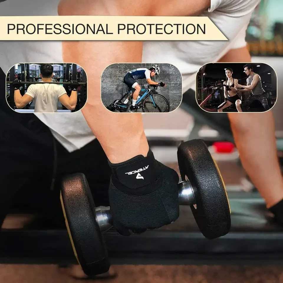 Neutral Half Finger Handguard Anti slip Breathable Fitness Gym Pilates Warm Fitness Yoga GlovesW241018
