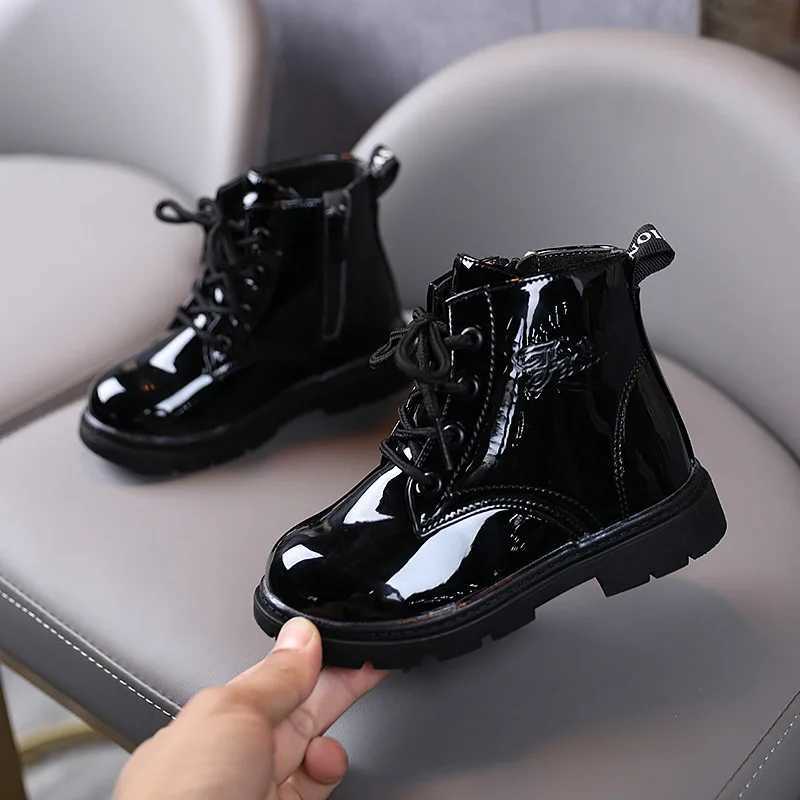 Boots Childrens trendy boots boys shoes autumn and winter leather childrens boots fashionable childrens boots warm winter boots childrens snow shoes H