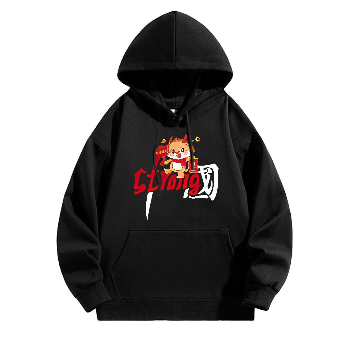 DIY Man Hoodie Cool Design Men Hoodie Custom Print Plus Size Hoody Sports Casual Drawstring Long Sleeve Thick Fleece