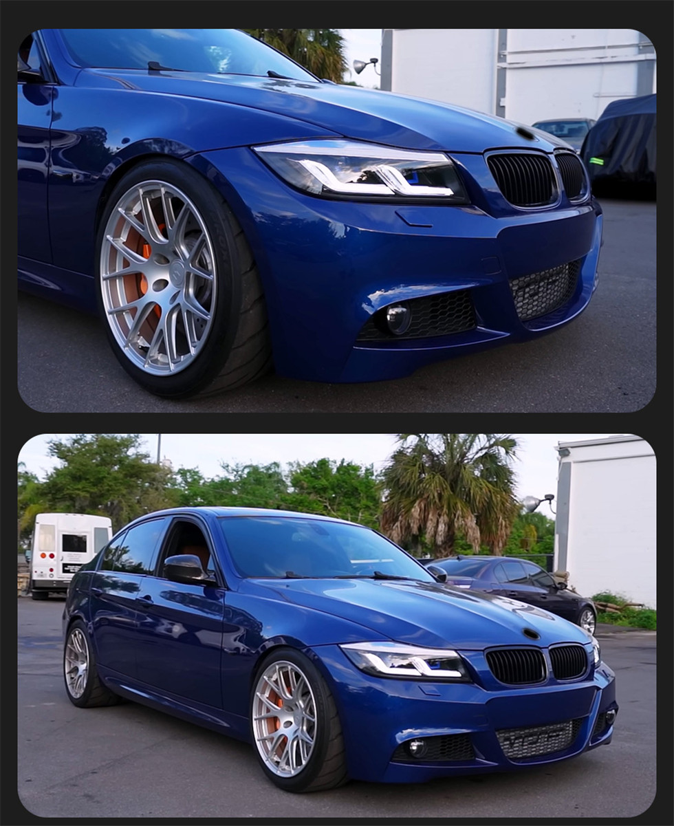 For BMW E90 Headlights 2005-2012 320i 318i 323i 3 Series LED Headlight Hid Bi Xenon Beam Signal Lamp