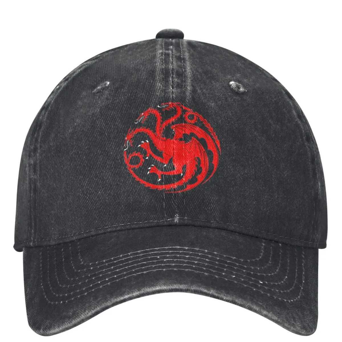 Red Dragon Washed Baseball Cap For Men Women Fashion H-Houses T-Targaryenes Trucker Hat Summer Snapback Hats PopularX241018