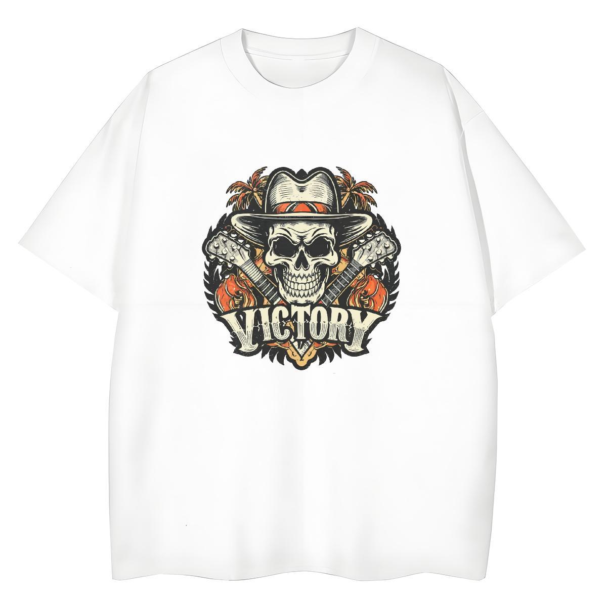 TOP Quality Womens T Shirts 230g 100% Cotton Comfortable Spring Summer skull Woman Tshirt High quality Custom Printing Top Shirts